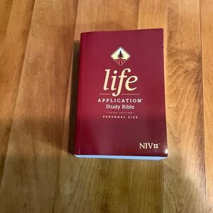 NIV Life Application Study Bible Third Edition Personal Size Red